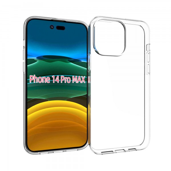for iPhone 14 Pro Max Soft Silicone Clear Case-Glossy Case for iPhone 14 Pro Max Soft Silicone Clear Case-Glossy Case