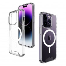 for iPhone 14 Pro Clear Case Compatible with Magsafe- Space Magnetic for iPhone 14 Pro Clear Case Compatible with Magsafe- Space Magnetic