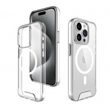for iPhone 15 Pro Max Clear Case Compatible with Magsafe- Space Magnetic for iPhone 15 Pro Max Clear Case Compatible with Magsafe- Space Magnetic
