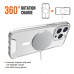 for iPhone 15 Pro Max Clear Case Compatible with Magsafe- Space Magnetic for iPhone 15 Pro Max Clear Case Compatible with Magsafe- Space Magnetic