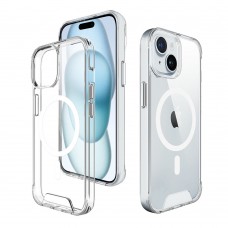 for iPhone 15 Clear Case Compatible with Magsafe- Space Magnetic