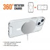 for iPhone 15 Clear Case Compatible with Magsafe- Space Magnetic for iPhone 15 Clear Case Compatible with Magsafe- Space Magnetic
