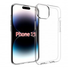 for iPhone 15 Soft Silicone Clear Case-Glossy Case for iPhone 15 Soft Silicone Clear Case-Glossy Case