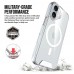 for iPhone 16 Plus Clear Case Compatible with Magsafe- Space Magnetic for iPhone 16 Plus Clear Case Compatible with Magsafe- Space Magnetic