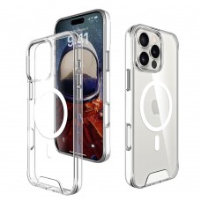 for iPhone 16 Pro Clear Case Compatible with Magsafe- Space Magnetic for iPhone 16 Pro Clear Case Compatible with Magsafe- Space Magnetic