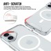 for iPhone 16 Clear Case Compatible with Magsafe- Space Magnetic