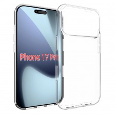 for iPhone 17 Pro Soft Silicone Clear Case-Glossy Case