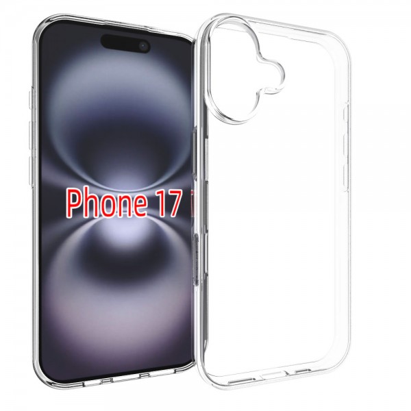 for iPhone 17 Soft Silicone Clear Case-Glossy Case for iPhone 17 Soft Silicone Clear Case-Glossy Case