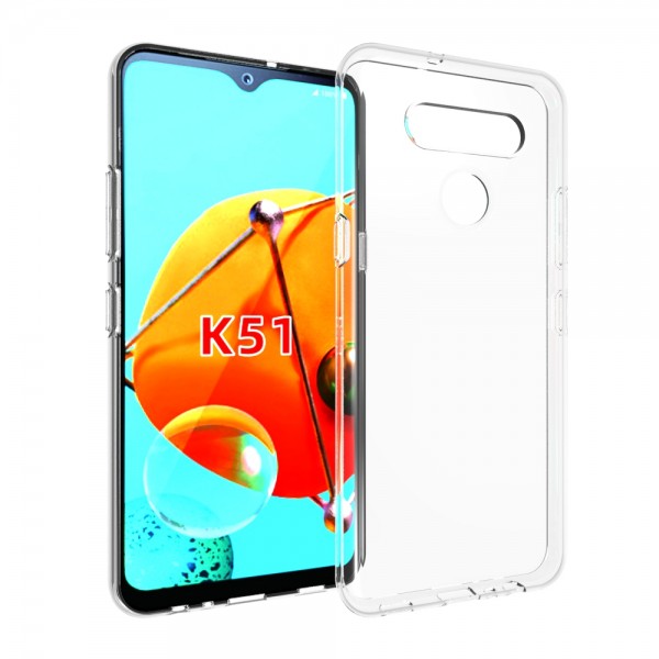 for LG K51 Soft Silicone Clear Case-Glossy Case for LG K51 Soft Silicone Clear Case-Glossy Case