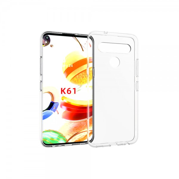for LG K61 Soft Silicone Clear Case-Glossy Case for LG K61 Soft Silicone Clear Case-Glossy Case