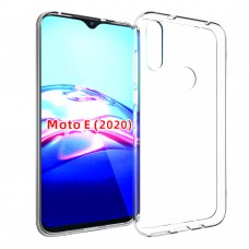 for Motorola E (2020) Soft Silicone Clear Case-Glossy Case