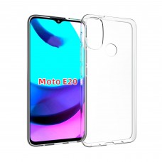 for Motorola E20 Soft Silicone Clear Case-Glossy Case