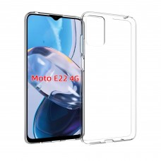 for Motorola E22 4G Soft Silicone Clear Case-Glossy Case