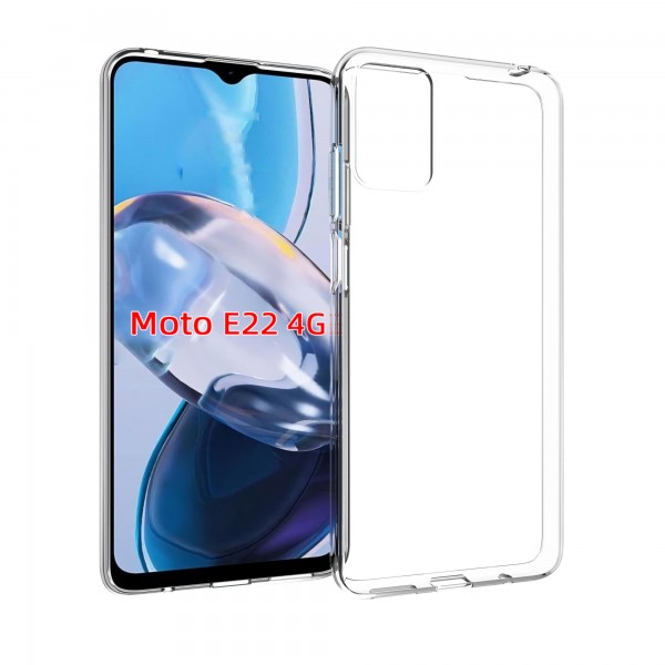 for Motorola E22 4G Soft Silicone Clear Case-Glossy Case for Motorola E22 4G Soft Silicone Clear Case-Glossy Case