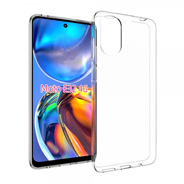 for Motorola E32 4G Soft Silicone Clear Case-Glossy Case for Motorola E32 4G Soft Silicone Clear Case-Glossy Case