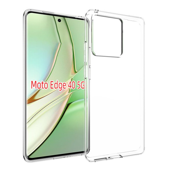 for Motorola Edge 40 5G Soft Silicone Clear Case-Glossy Case for Motorola Edge 40 5G Soft Silicone Clear Case-Glossy Case