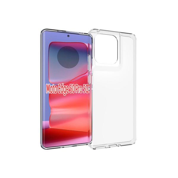 for Motorola Edge 50 Pro 5G Soft Silicone Clear Case-Glossy Case for Motorola Edge 50 Pro 5G Soft Silicone Clear Case-Glossy Case