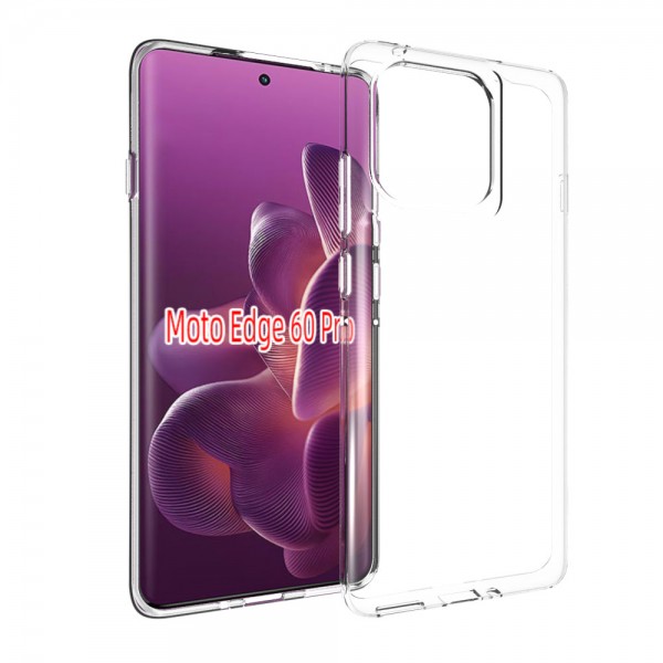 for Motorola Edge 60 Pro 5G Soft Silicone Clear Case-Glossy Case for Motorola Edge 60 Pro 5G Soft Silicone Clear Case-Glossy Case