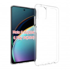 for Motorola G Play 4G(2024) Soft Silicone Clear Case-Glossy Case