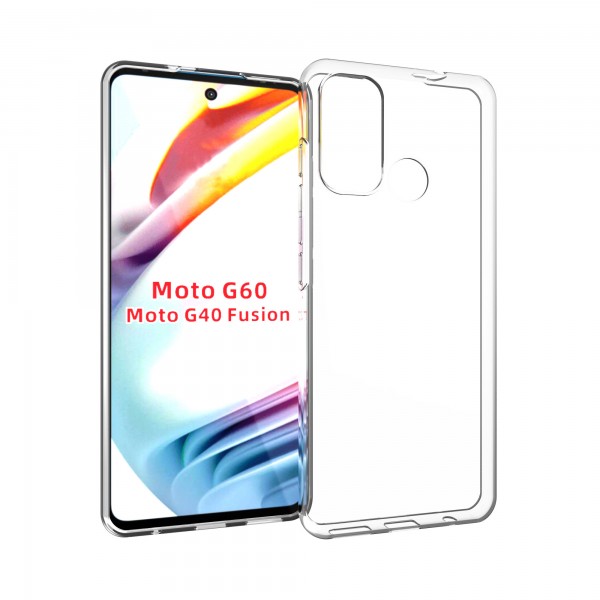 for Motorola G40 Fusion/G60 Soft Silicone Clear Case-Glossy Case for Motorola G40 Fusion/G60 Soft Silicone Clear Case-Glossy Case