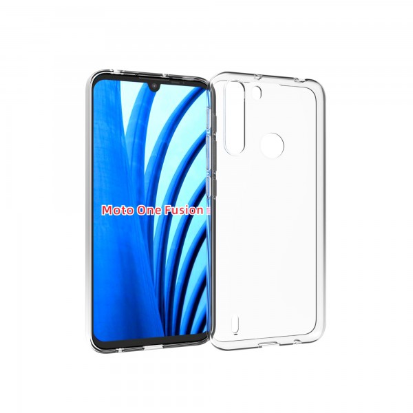 for Motorola One Fusion Soft Silicone Clear Case-Glossy Case for Motorola One Fusion Soft Silicone Clear Case-Glossy Case