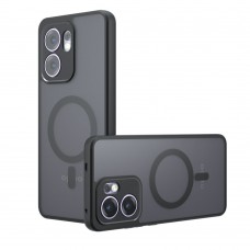 for Oppo Reno 13F Black Case Compatible with Magsafe- Kika Magnetic for Oppo Reno 13F Black Case Compatible with Magsafe- Kika Magnetic