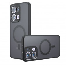 for Oppo Reno 13 Pro Black Case Compatible with Magsafe- Kika Magnetic for Oppo Reno 13 Pro Black Case Compatible with Magsafe- Kika Magnetic
