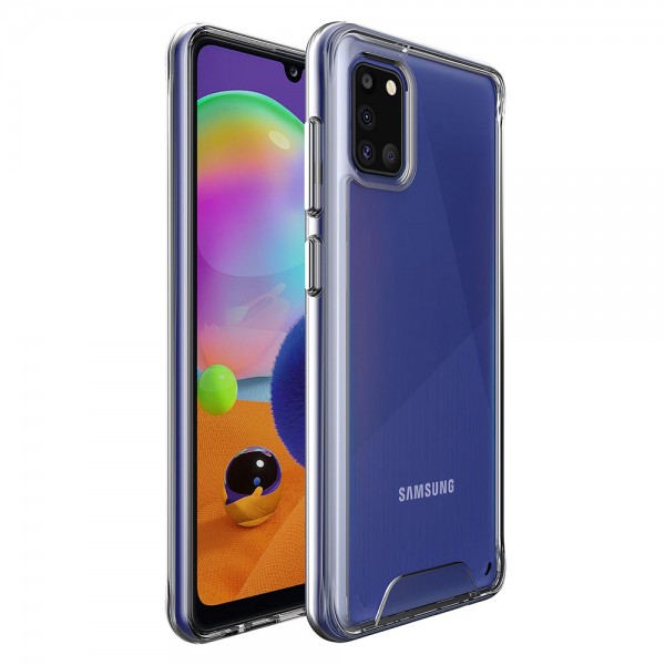 for Samsung Galaxy A31 Clear Case- Space Case for Samsung Galaxy A31 Clear Case- Space Case