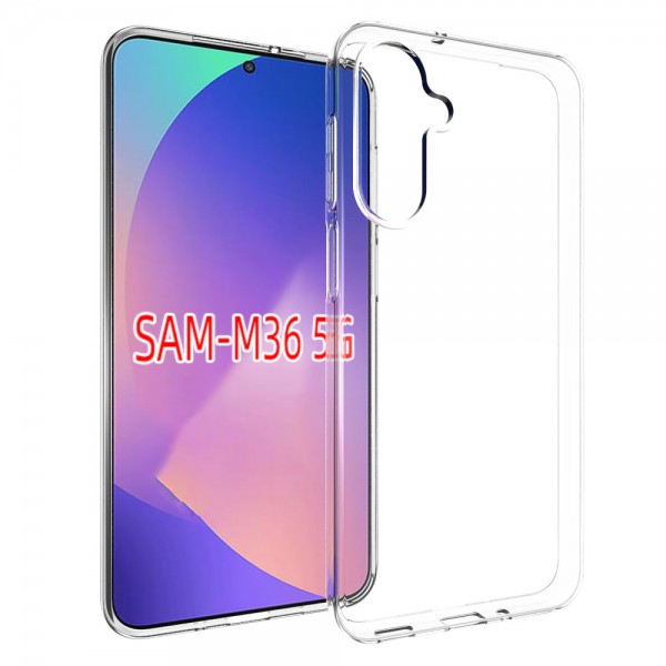 for Samsung Galaxy M36 Soft Silicone Clear Case-Glossy Case for Samsung Galaxy M36 Soft Silicone Clear Case-Glossy Case