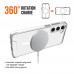 for Samsung Galaxy S23 Plus Clear Case Compatible with Magsafe- Space Magnetic