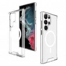 for Samsung Galaxy S23 Ultra Clear Case Compatible with Magsafe- Space Magnetic