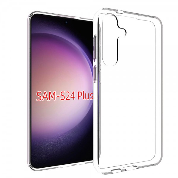 for Samsung Galaxy S24 Plus Soft Silicone Clear Case-Glossy Case for Samsung Galaxy S24 Plus Soft Silicone Clear Case-Glossy Case