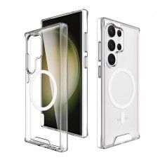 for Samsung Galaxy S24 Ultra Clear Case Compatible with Magsafe- Space Magnetic