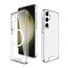 for Samsung Galaxy S24 Clear Case Compatible with Magsafe- Space Magnetic