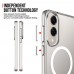 for Samsung Galaxy S25 Edge Clear Case Compatible with Magsafe- Space Magnetic