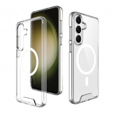 for Samsung Galaxy S25 FE Clear Case Compatible with Magsafe- Space Magnetic