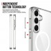 for Samsung Galaxy S25 FE Clear Case Compatible with Magsafe- Space Magnetic