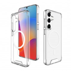 for Samsung Galaxy S25 Plus Clear Case Compatible with Magsafe- Space Magnetic