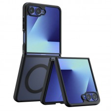 for Samsung Galaxy Z Flip 7 Black Case Compatible with Magsafe- Kika Magnetic