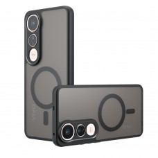 for Vivo V50 Lite Black Case Compatible with Magsafe- Kika Magnetic for Vivo V50 Lite Black Case Compatible with Magsafe- Kika Magnetic