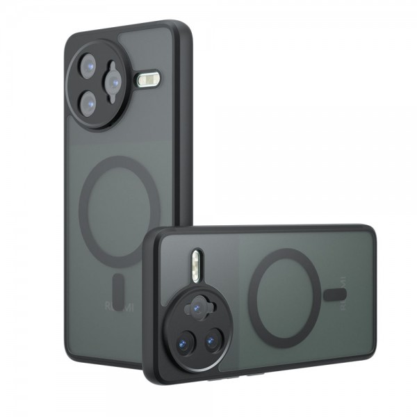 for Xiaomi POCO F7 Pro Black Case Compatible with Magsafe- Kika Magnetic for Xiaomi POCO F7 Pro Black Case Compatible with Magsafe- Kika Magnetic