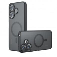 for Xiaomi Redmi 13 Black Case Compatible with Magsafe- Kika Magnetic for Xiaomi Redmi 13 Black Case Compatible with Magsafe- Kika Magnetic