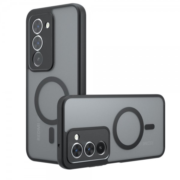 for Xiaomi Redmi 15 5G Black Case Compatible with Magsafe- Kika Magnetic for Xiaomi Redmi 15 5G Black Case Compatible with Magsafe- Kika Magnetic