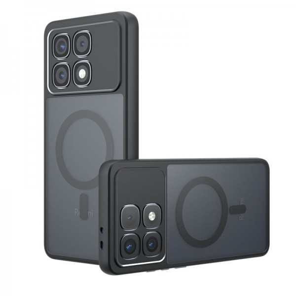 for Xiaomi Redmi K70 Black Case Compatible with Magsafe- Kika Magnetic for Xiaomi Redmi K70 Black Case Compatible with Magsafe- Kika Magnetic