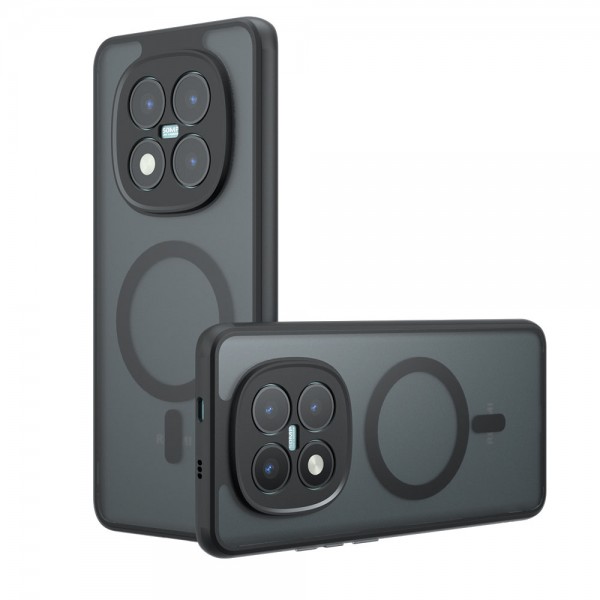 for Xiaomi Redmi Note 15 Pro Plus Black Case Compatible with Magsafe- Kika Magnetic for Xiaomi Redmi Note 15 Pro Plus Black Case Compatible with Magsafe- Kika Magnetic